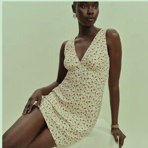 Reformation Calix Dress Ivory Madison- Size M